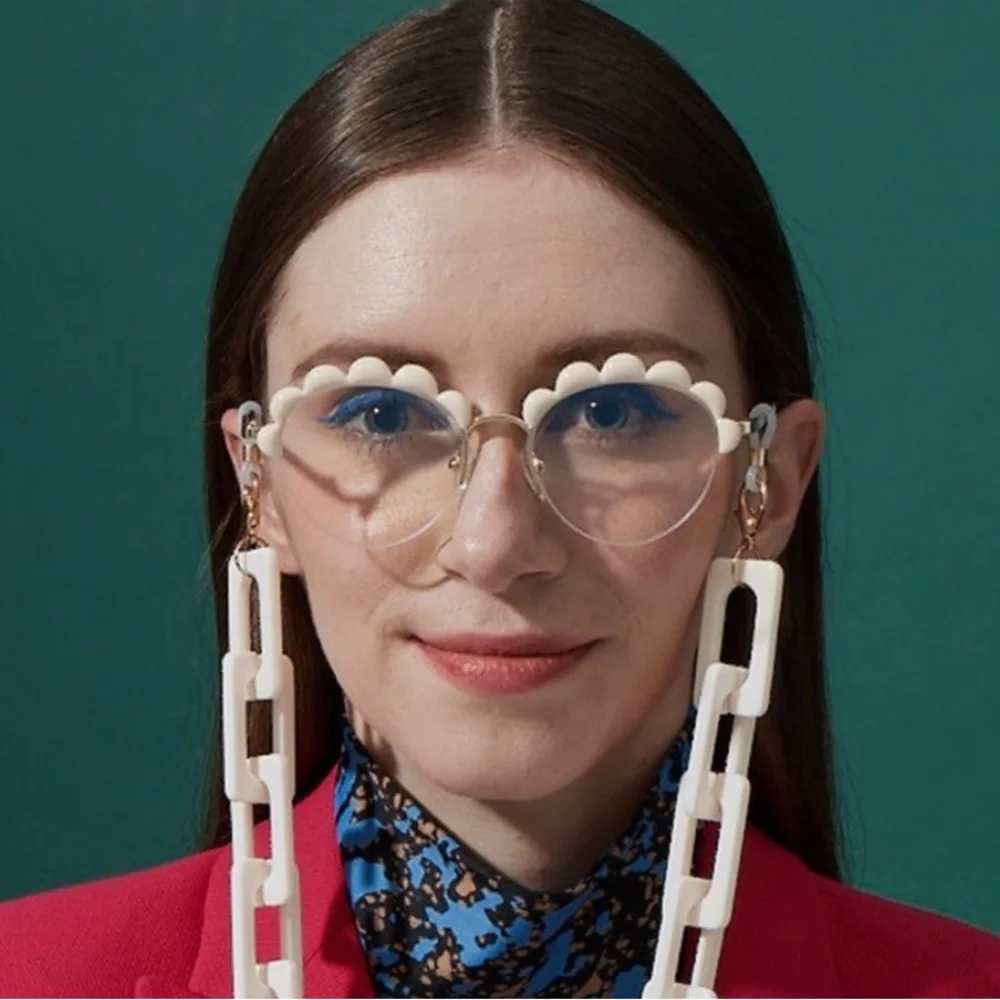 NEW The Book Club Shady Flattering's A Cover Blue Light Glasses Ivory
